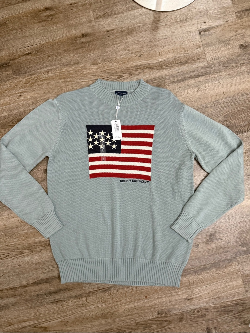 Simply Southern • American Flag Knit Sweater - Picture 2 of 10